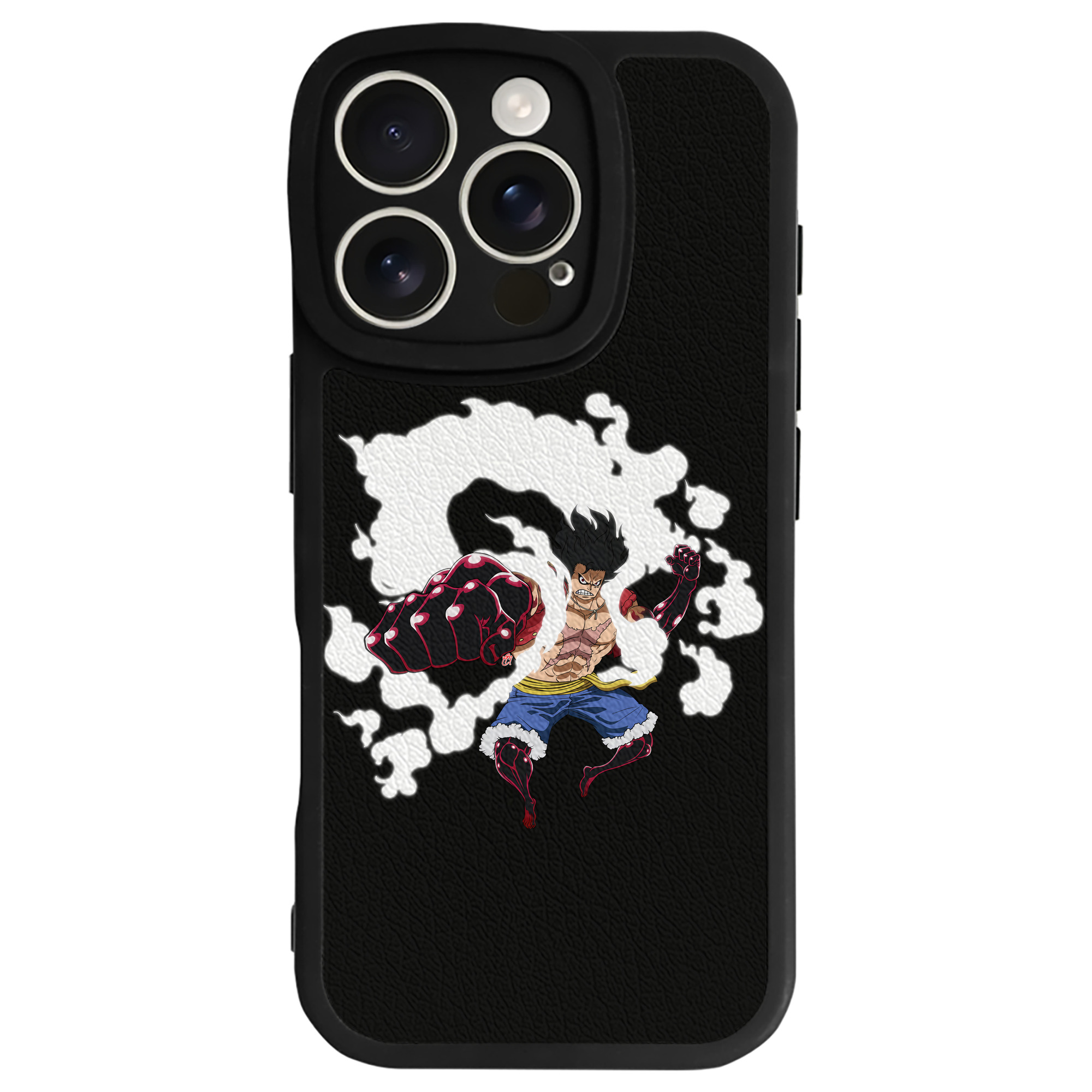 （画像用） ワンピース モンキー・D・ルフィ ONE PIECE Monkey D. Luffy 【iPhone 16シリーズ対応】シリコンスマホケース（レザー調） 材質：シリコン